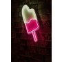 WALLXPERT Zidna LED dekoracija Ice Cream White Pink - slika 3