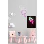 WALLXPERT Zidna LED dekoracija Ice Cream White Pink - slika 4