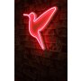 WALLXPERT Zidna LED dekoracija Little Bird Red - slika 3