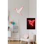 WALLXPERT Zidna LED dekoracija Little Bird Red - slika 4