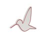 WALLXPERT Zidna LED dekoracija Little Bird Red - slika 5