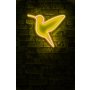 WALLXPERT Zidna LED dekoracija Little Bird Yellow - slika 3