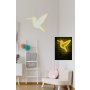 WALLXPERT Zidna LED dekoracija Little Bird Yellow - slika 4