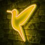 WALLXPERT Zidna LED dekoracija Little Bird Yellow - slika 1