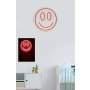 WALLXPERT Zidna LED dekoracija Smiley Red - slika 4