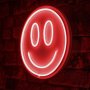 WALLXPERT Zidna LED dekoracija Smiley Red - slika 1