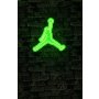 WALLXPERT Zidna LED dekoracija Basketball Green - slika 3
