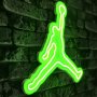 WALLXPERT Zidna LED dekoracija Basketball Green - slika 1