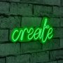 WALLXPERT Zidna LED dekoracija Create Green - slika 1