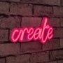 WALLXPERT Zidna LED dekoracija Create Pink - slika 1