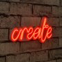 WALLXPERT Zidna LED dekoracija Create Red - slika 1