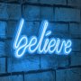 WALLXPERT Zidna LED dekoracija Believe Blue - slika 1