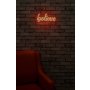 WALLXPERT Zidna LED dekoracija Believe Red - slika 3