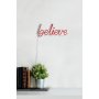 WALLXPERT Zidna LED dekoracija Believe Red - slika 5