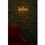 WALLXPERT Zidna LED dekoracija Believe Yellow - slika 3
