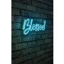 WALLXPERT Zidna LED dekoracija Blessed Blue - slika 2