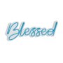 WALLXPERT Zidna LED dekoracija Blessed Blue - slika 4