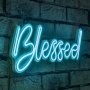 WALLXPERT Zidna LED dekoracija Blessed Blue - slika 1