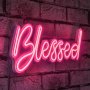 WALLXPERT Zidna LED dekoracija Blessed Pink - slika 1