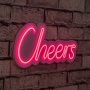 WALLXPERT Zidna LED dekoracija Cheers Pink - slika 1