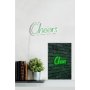 WALLXPERT Zidna LED dekoracija Cheers Green - slika 4