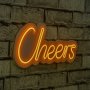 WALLXPERT Zidna LED dekoracija Cheers Yellow - slika 1