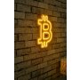 WALLXPERT Zidna LED dekoracija Bitcoin Yellow - slika 2
