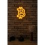 WALLXPERT Zidna LED dekoracija Bitcoin Yellow - slika 3