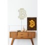 WALLXPERT Zidna LED dekoracija Bitcoin Yellow - slika 4