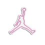 WALLXPERT Zidna LED dekoracija Basketball Pink - slika 5