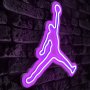 WALLXPERT Zidna LED dekoracija Basketball Pink - slika 1