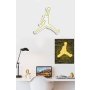 WALLXPERT Zidna LED dekoracija Basketball Yellow - slika 4