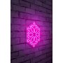 WALLXPERT Zidna LED dekoracija Snowflake Pink - slika 2