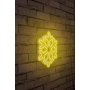 WALLXPERT Zidna LED dekoracija Snowflake Yellow - slika 2