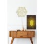 WALLXPERT Zidna LED dekoracija Snowflake Yellow - slika 4