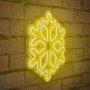 WALLXPERT Zidna LED dekoracija Snowflake Yellow - slika 1