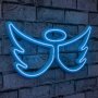 WALLXPERT Zidna LED dekoracija Angel Blue - slika 1