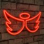 WALLXPERT Zidna LED dekoracija Angel Red - slika 1