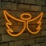 WALLXPERT Zidna LED dekoracija Angel Yellow - slika 1