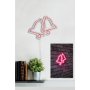 WALLXPERT Zidna LED dekoracija Bells Pink - slika 4