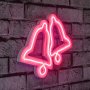 WALLXPERT Zidna LED dekoracija Bells Pink - slika 1