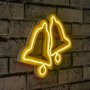WALLXPERT Zidna LED dekoracija Bells Yellow - slika 1