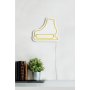WALLXPERT Zidna LED dekoracija Ice Skate Yellow - slika 5