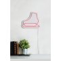 WALLXPERT Zidna LED dekoracija Ice Skate Pink - slika 5