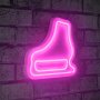WALLXPERT Zidna LED dekoracija Ice Skate Pink - slika 1