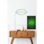 WALLXPERT Zidna LED dekoracija Lips Green - slika 3
