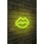 WALLXPERT Zidna LED dekoracija Lips Yellow - slika 2