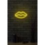 WALLXPERT Zidna LED dekoracija Lips Yellow - slika 4