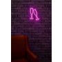 WALLXPERT Zidna LED dekoracija Champagne Glasses Pink - slika 3