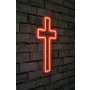 WALLXPERT Zidna LED dekoracija Cross Sign Red - slika 3